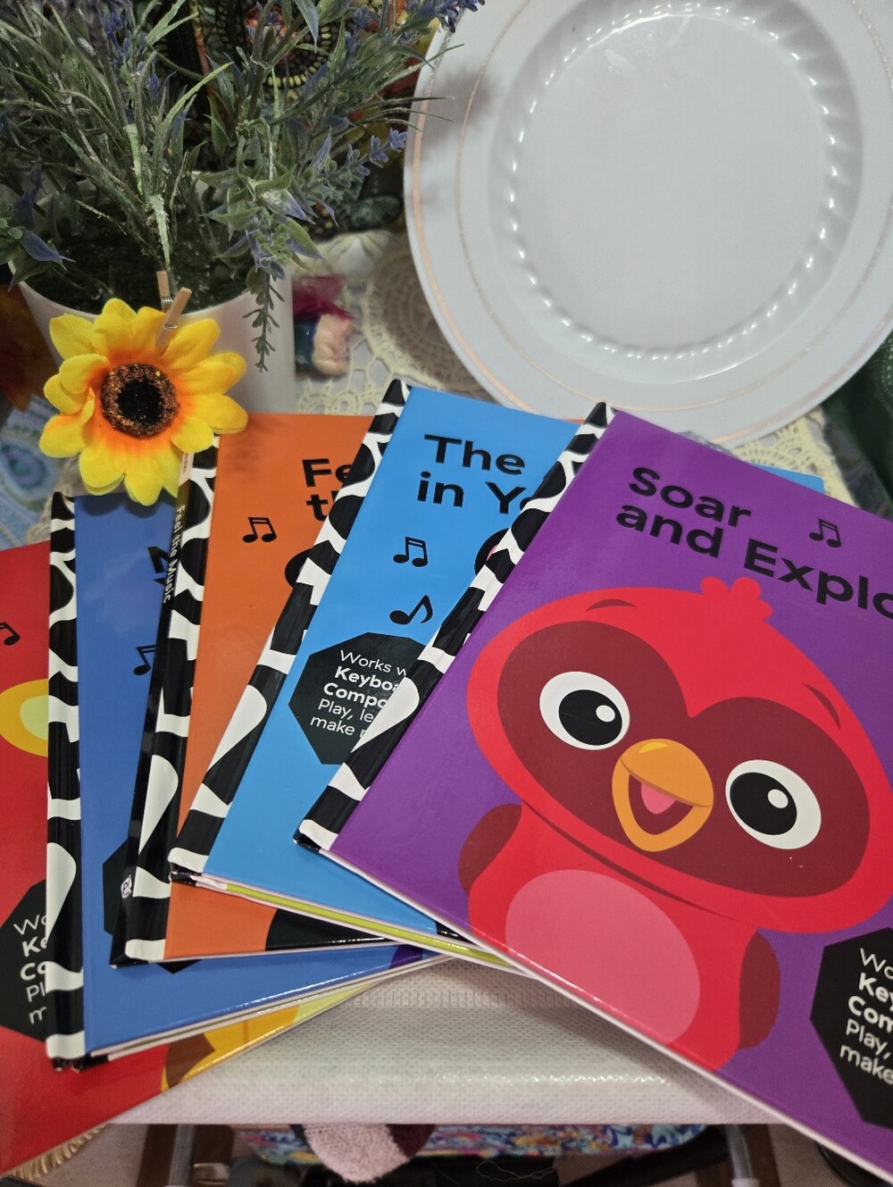 4/$15 Baby Einstein 6 Book Set Music Sheet Music & Stories Kids Learning